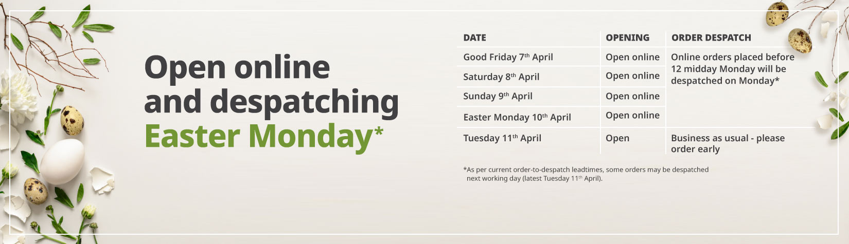 Easter opening times