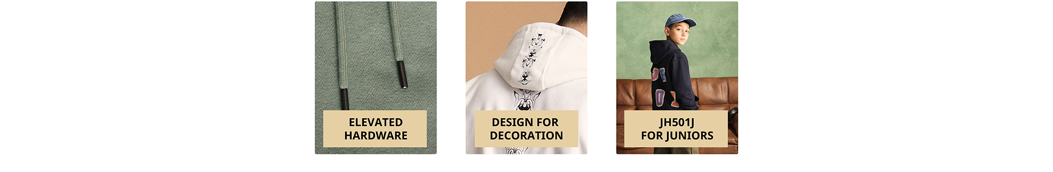 Elevated hardware, design for decoration, JH501J for juniors