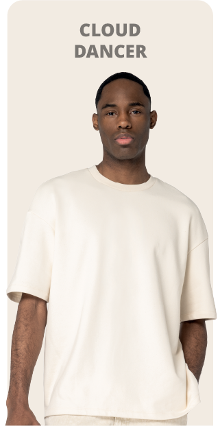 Man wearing Native Spirit oversized unisex natural t-shirt