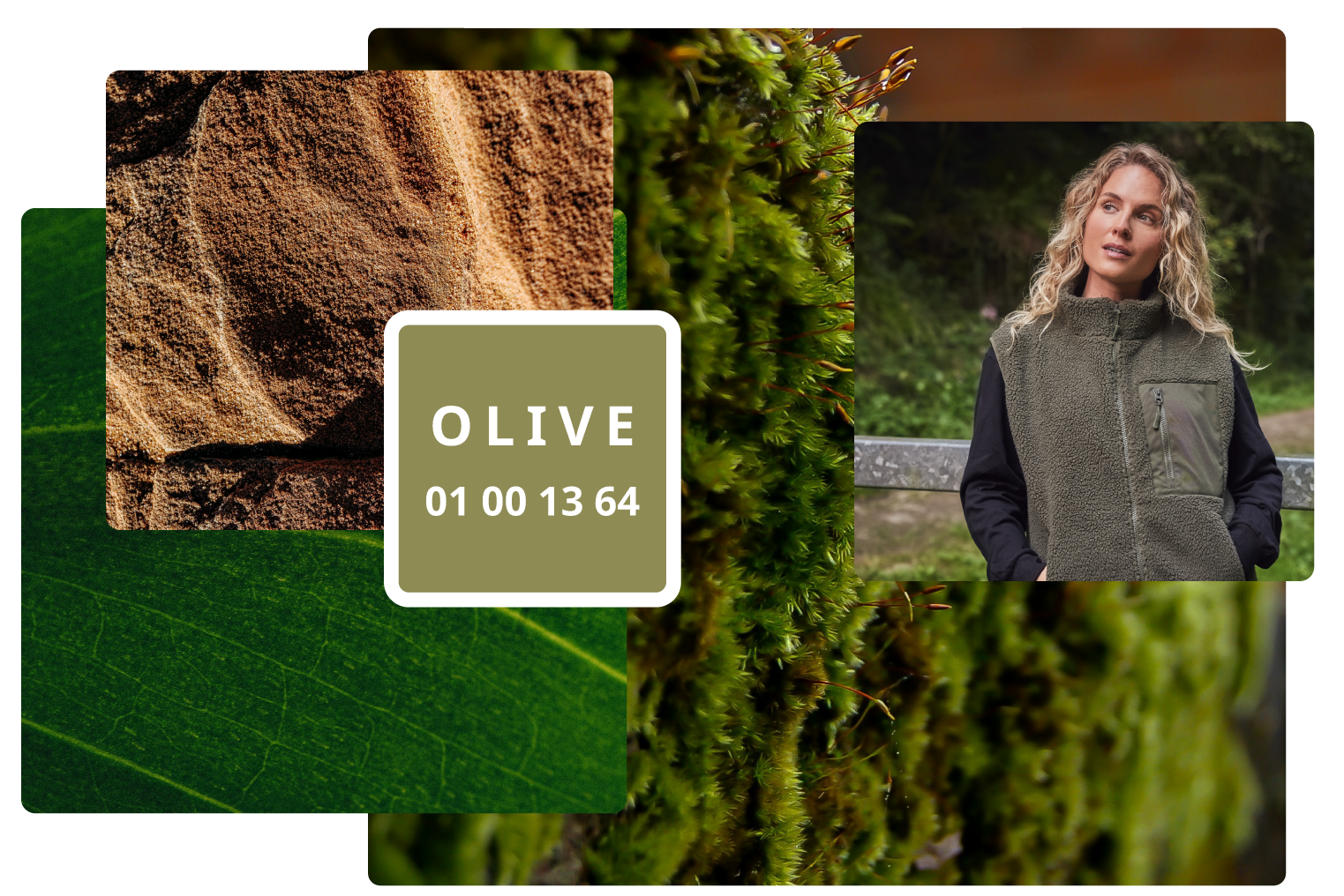 Earthy tones colour trend mood board 