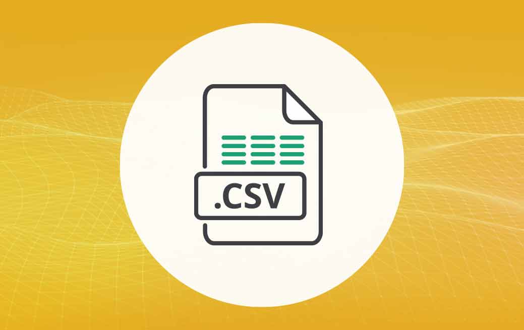 CSV file